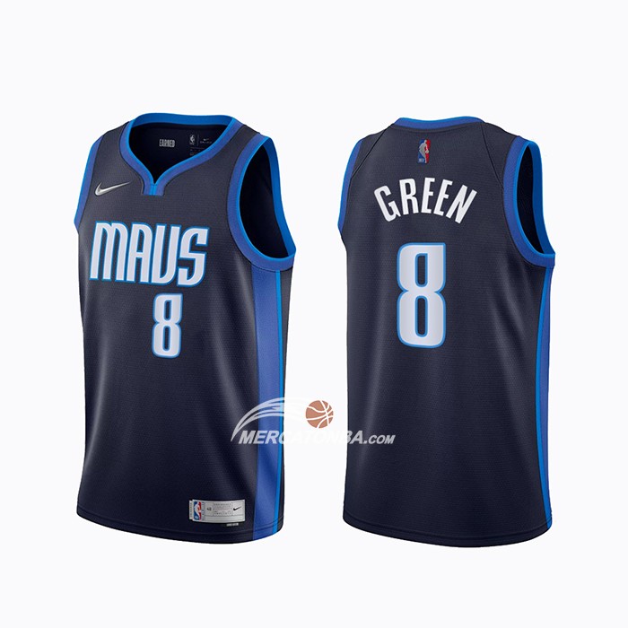 Maglia Dallas Mavericks Josh Green Earned 2020-21 Blu